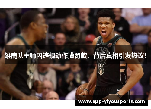 雄鹿队主帅因违规动作遭罚款，背后真相引发热议！